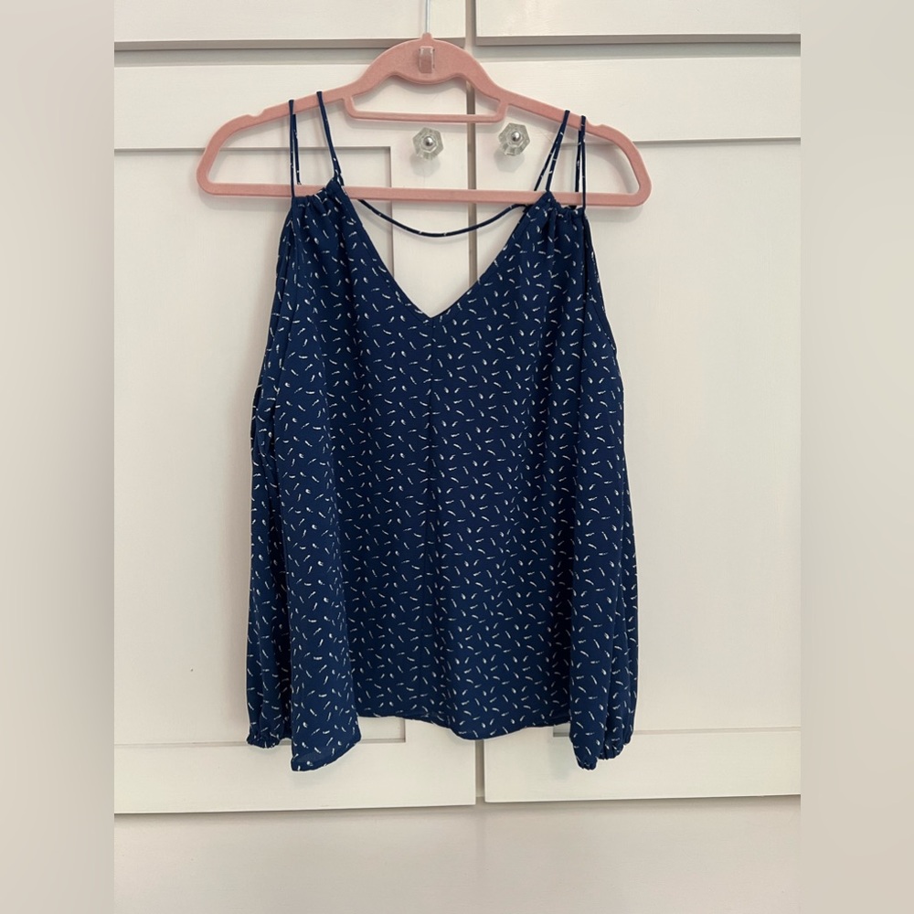 NWT navy blouse